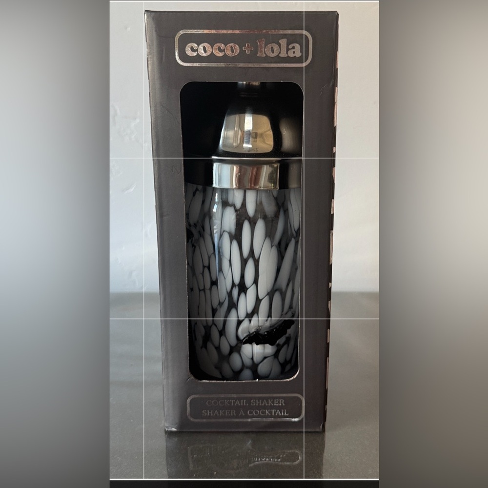 Halloween Coco + Lola Cocktail Shaker With Bat. Stainless Steel. New.